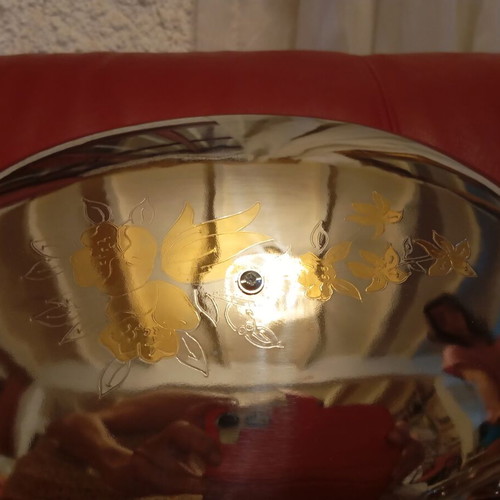 Serving set with 24K gold new
