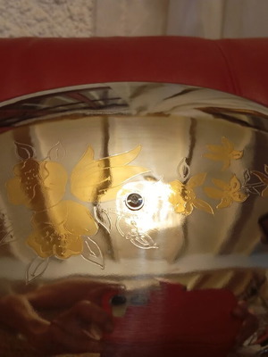 Serving set with 24K gold new