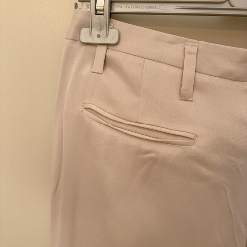 Massimo Dutti satin pants like new, ecru