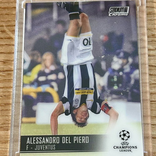 Alessandro Del Piero Juventus Topps 2021 Champions League card new in acrylic case