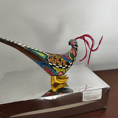 Decorative pheasant bird Toms drag new with semi-precious stones