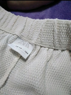 Zara white pants like new, sizes XXS and XS