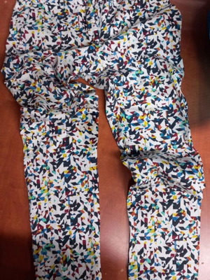 Zara fabric spring pants multicolored used size M
