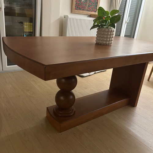 Dining table handmade solid cherry wood like new