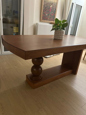 Dining table handmade solid cherry wood like new