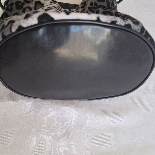 Animal Print Leopard Bucket Backpack in good condition