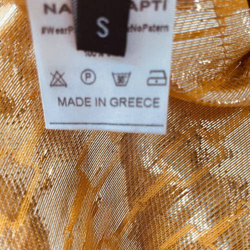 Nadia Rapti silk set like new, orange and gold
