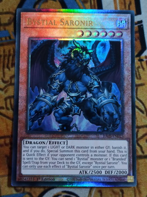 Bystial Saronir Ultimate Rare κάρτα Yu-Gi-Oh! σαν καινούργιο