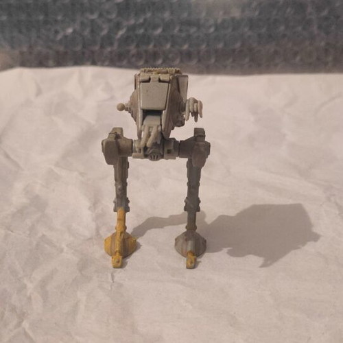 Star Wars AT-ST Walker collectible metal die-cast figure used