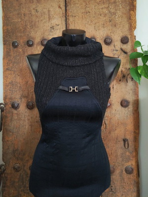 Vintage Custo Barcelona black minimal Y2K dress like new