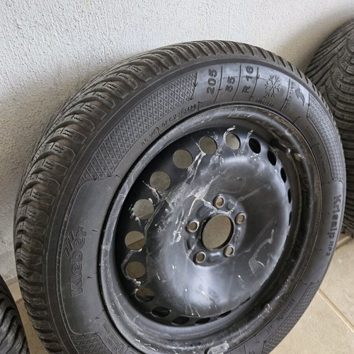Kleber car tires 205 55 16 winter used, set of four without rims