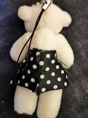 Teddy Bear Keychain used with missing rhinestone