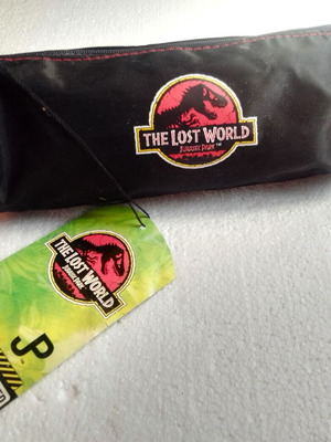 The Lost World Jurassic Park TM 1997 fabric pencil case new