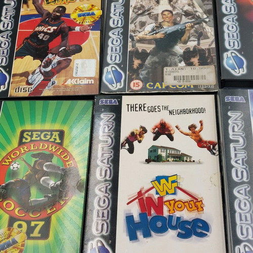 Sega Saturn Boxes and Manuals used, no games