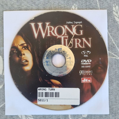 Wrong Turn DVD used, horror thriller with subtitles