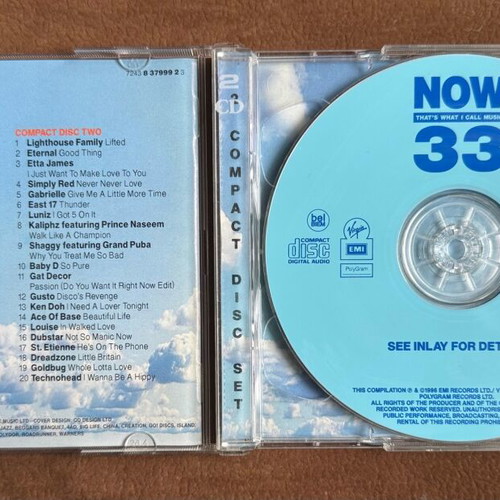 Now That's What I Call Music! 33 Double CD Set 1996 like new