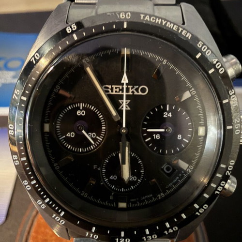 Seiko Prospex Speedtimer 39mm Solar Chronograph used