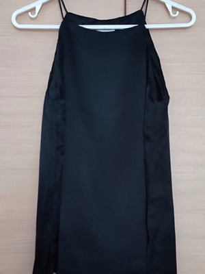 Zara satin halter top new, black, sizes S and M