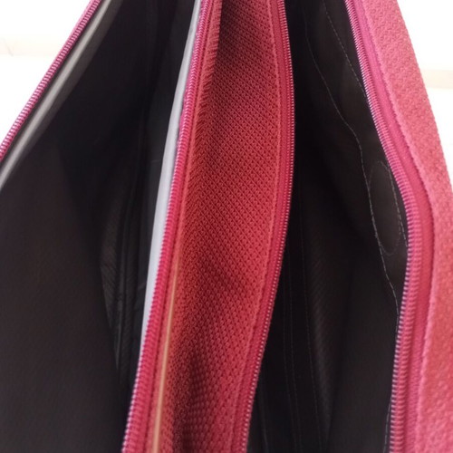 Oriflame vintage crossbody bag, burgundy