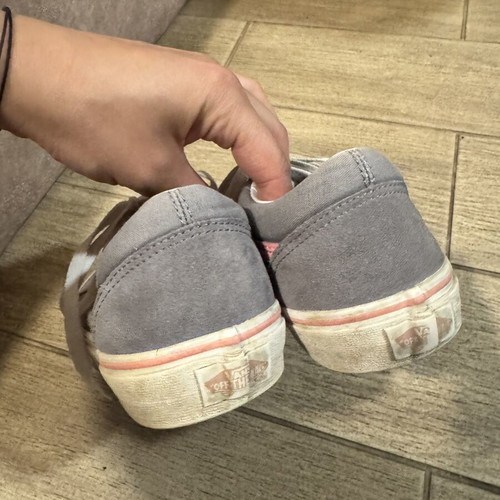 Vans shoes like new, gray and pink, size 39, athletic style