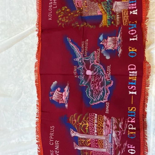Cyprus Velvet Souvenir Tapestries and Cushion Covers Set of 9 New
