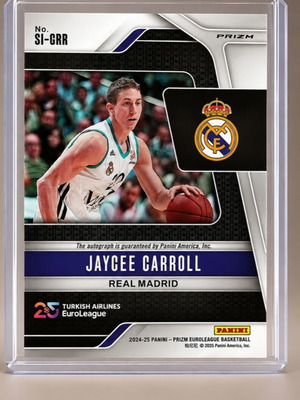 Jaycee Carroll 24-25 Euroleague Prizm autograph card