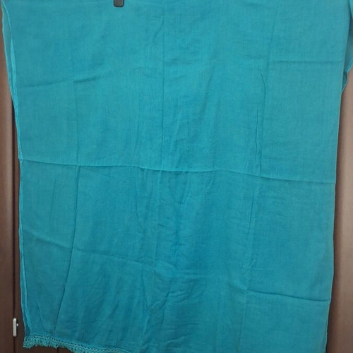 Scarf from India like new, petrol color, elongated with trim