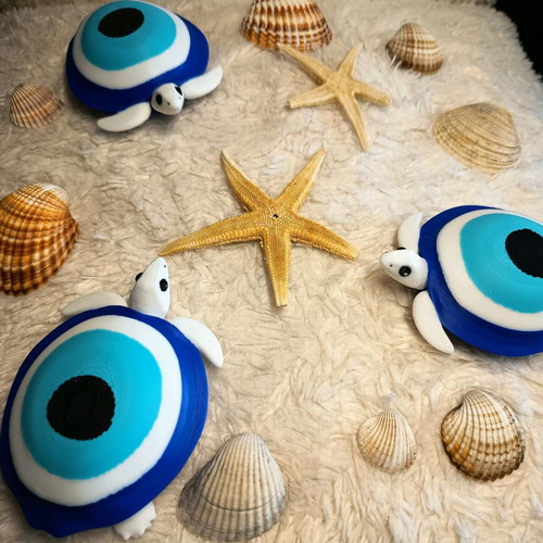 Turtle with eye design new 3D printed decorative item