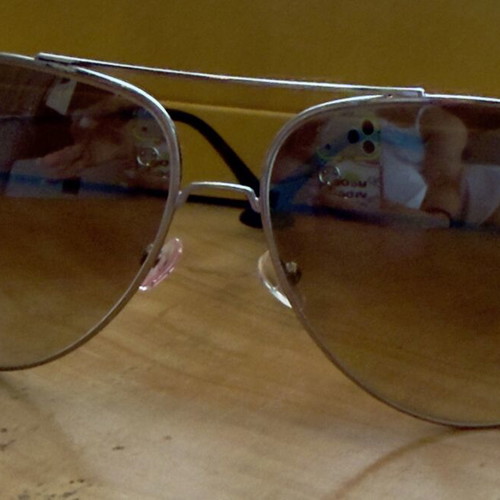 BSB Aviator sunglasses, brown gradient light mirror lenses