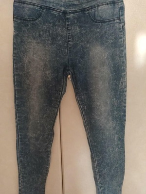Women's denim pants like new, size M, blue
