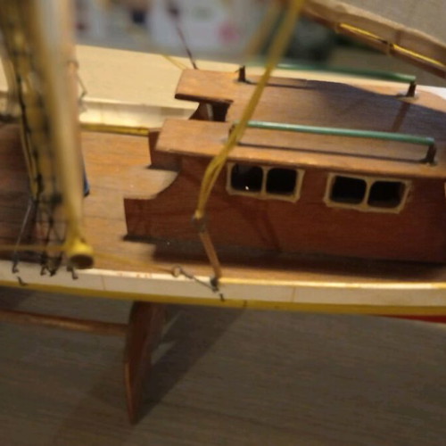Handmade ship used 1m by 65cm