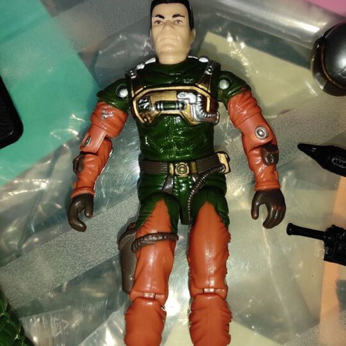 G.I.JOE Altitude (v1) (Sky Patrol) figure used with equipment
