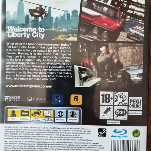 Grand Theft Auto IV PS3 game used, complete
