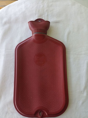 Vintage English hot water bottle from the 60s, used, functional