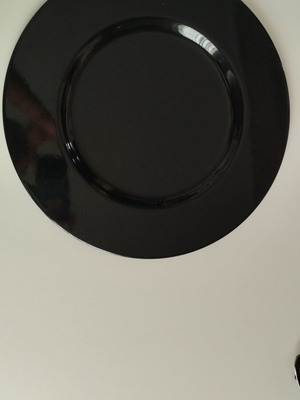 Metal serving tray black like new
