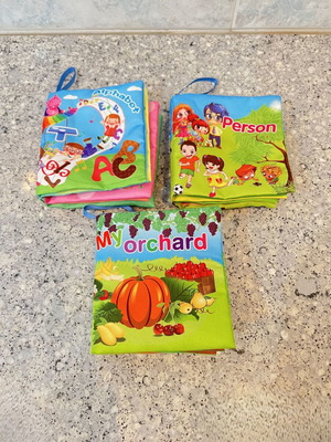 Fabric Sound Storybooks Set of 3 Like New for Babies