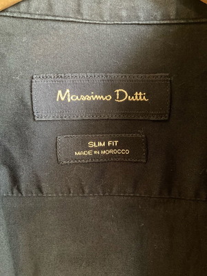 Massimo Dutti black shirt used slim fit