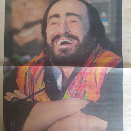 Luciano Pavarotti poster used