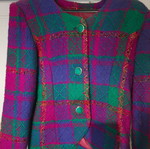 Wool women's jacket like new, multicolor, size medium