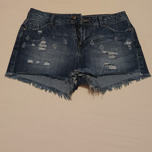 Stradivarius denim shorts like new, size S 36 8, blue