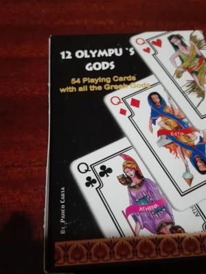Playing cards 12 gods of Olympus like new