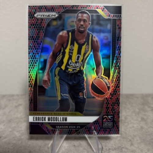 Errick McCollum 2024-25 Panini Prizm EuroLeague #129 Snakeskin Prizms new
