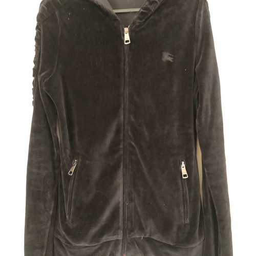 Burberry women's velvet cardigan used, black, size S