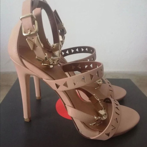 Exe beige sandals with gold details, size 38