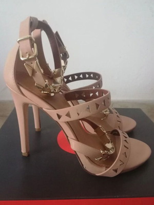 Exe beige sandals with gold details, size 38