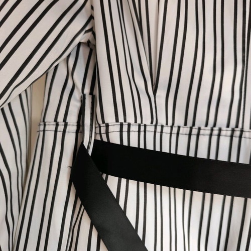 Satin black and white jacket like new, size S