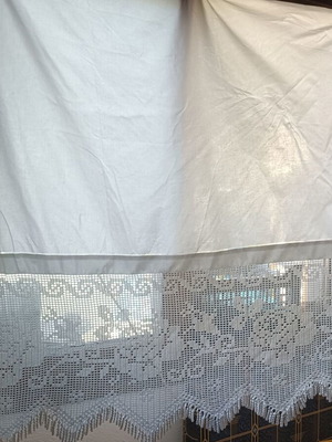 Knitted handmade curtain made to order 50x100
