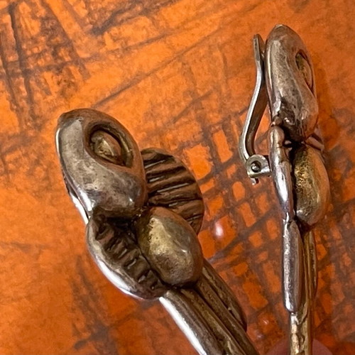 Antique Branded Silver Earrings 925 Used