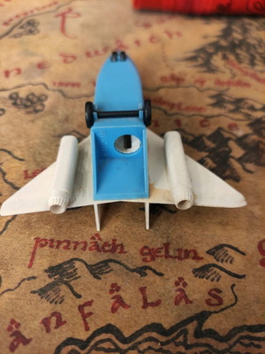 Vintage airplane sharpener used