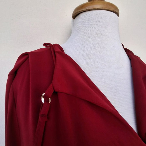 Blouse like new, burgundy, size L